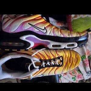 Nike Air Max Plus Yellow and Pink Sneakers